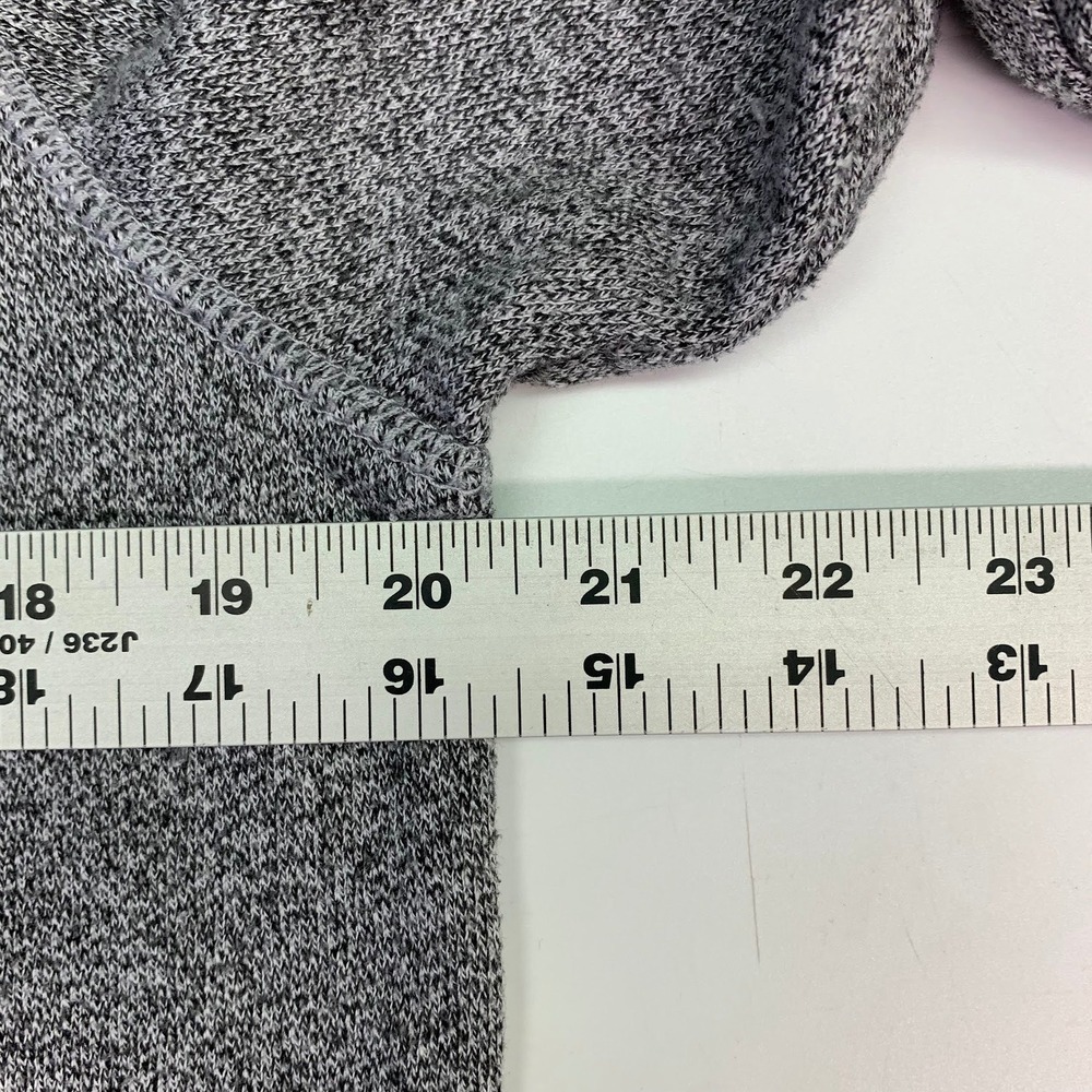 Roots Gray Heathered Fleece Logo Hoodie Dress Size M Medium - Picture 12 of 13